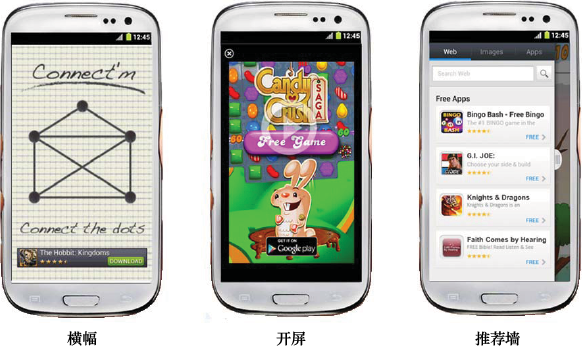 图9-2　移动广告形式示例